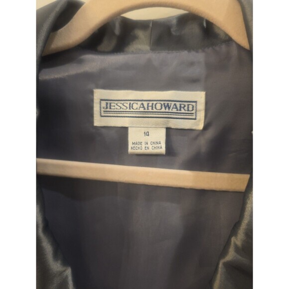 JESSICA HOWARD Pewter Cocktail Dress Sz 14 | Mother of the Bride | Wedding Guest - Picture 2 of 12